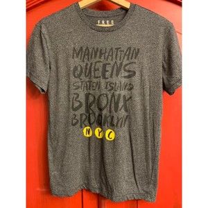 Free State Grey NYC New York Manhattan  Queens Bronx EUC  XS